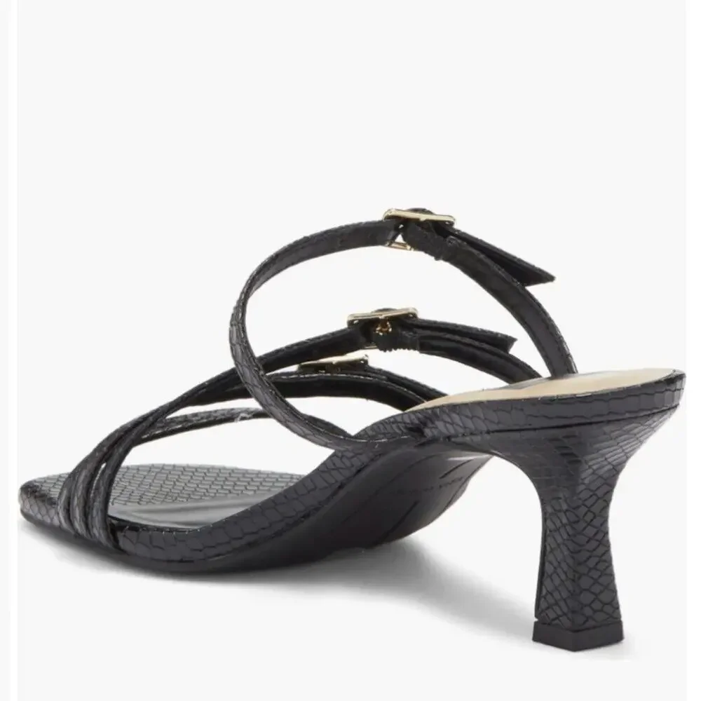 Dolce Vita Tahira Snakeskin Embossed Slide Sandal Size 8 New